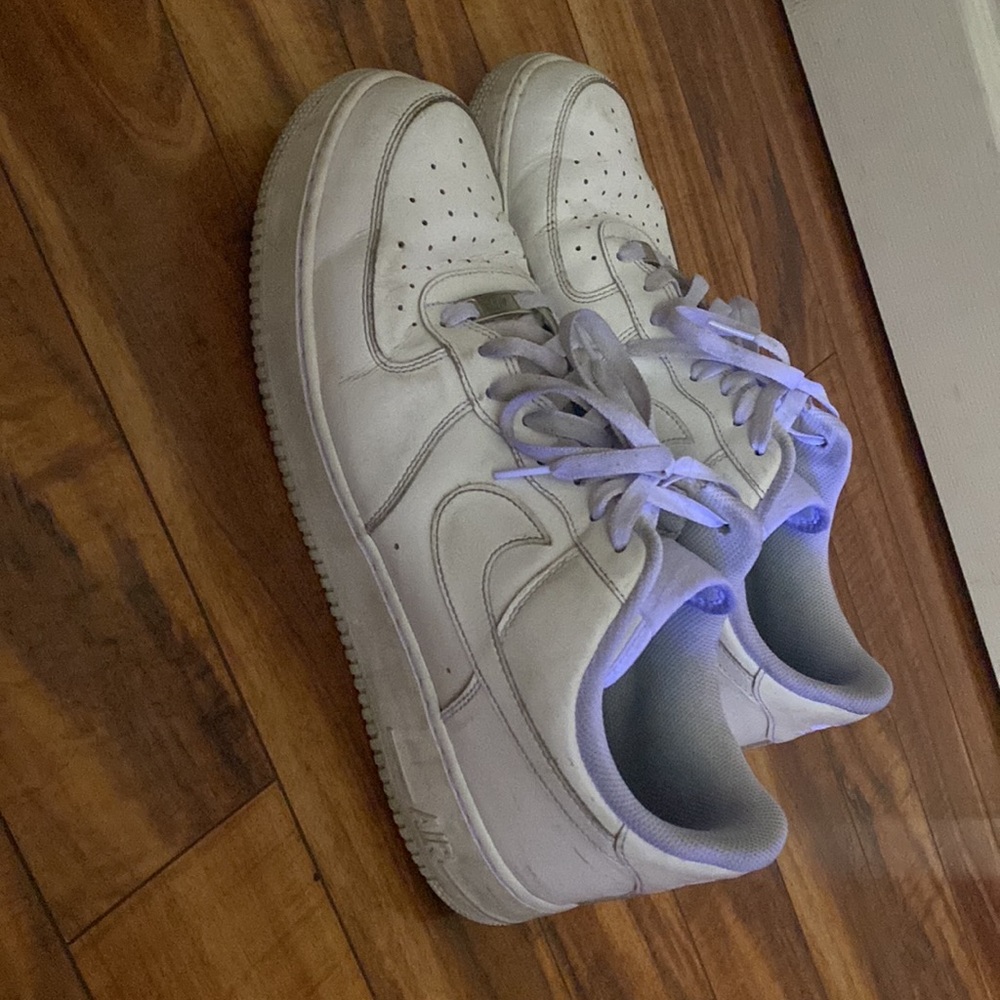 All white AF1 size 13M